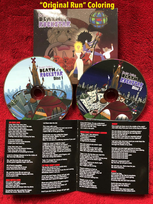 Limited Edition, numbered, "Dark Run" of the 2-CD Soundtrack of "Röckët Stähr's Death of a Rockstar"